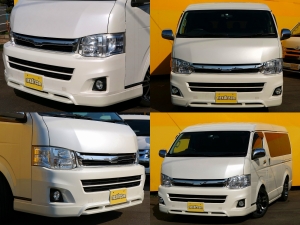 ハイエースワゴンワゴン　GL　１０人乗り　ホワイト　ベッド