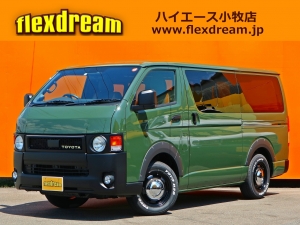 ハイエースバンアウトドア　キャンプ　車中泊　バンライフ　１BOX　ベッド　キャンピングカー