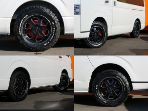 ハイエースワゴンキャンプ　車中泊　アウトドア　レジャー　内装架装