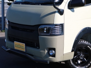 ハイエースバンアウトドア　キャンプ　車中泊　バンライフ　１BOX　ベッド　キャンピングカー