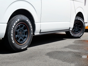 ハイエースバンアウトドア　キャンプ　車中泊　ベッドキット　バンライフ