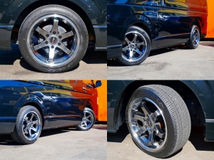 ハイエースワゴンアウトドア　キャンプ　車中泊