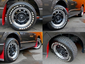 ハイエースバンアウトドア　キャンプ　車中泊　ベッドキット
