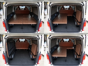 ハイエースバン丸目フェイス　車中泊　ベッドキット