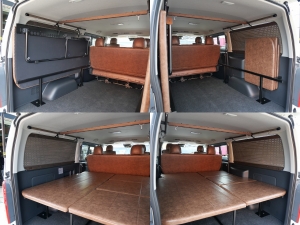 ハイエースバン丸目フェイス　車中泊　ベッドキット