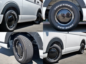 ハイエースバンキャンプ　車中泊　アウトドア　レジャー　内装架装