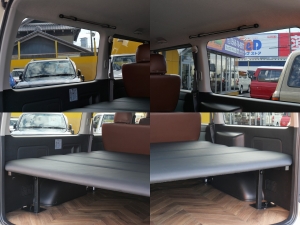 ハイエースバンバンパープロテクター　車中泊　ベッドキット