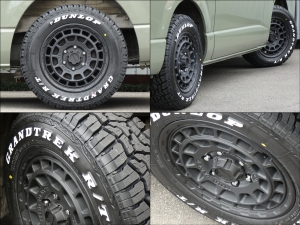 ハイエースバンハイエース　S-GL　FD-classic丸目カスタム　アースカラー塗装