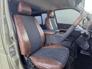 ハイエースバンハイエース　S-GL　FD-classic丸目カスタム　アースカラー塗装