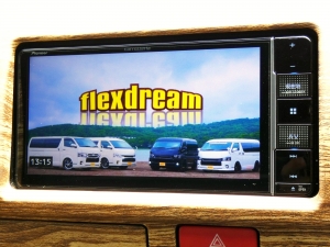 ハイエースバンflexdreamライトキャンピングカーFD-BOX7　ダーク売プライム2
