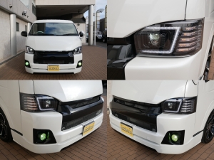 ハイエースワゴン4型　ワゴンGL　フルエアロ　車中泊