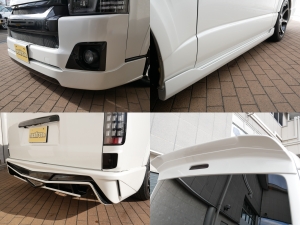 ハイエースワゴン4型　ワゴンGL　フルエアロ　車中泊