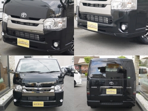 ハイエースバン4型新車　３０００ディーゼルターボ４ＷＤ　ダークプライム