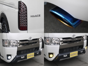 ハイエースバン4型新車　２８００ディーゼルターボ４ＷＤ　ダークプライム
