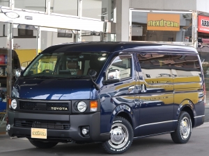 ハイエースＷ希少ダークブルー　丸目フェイス　FDベッドキット