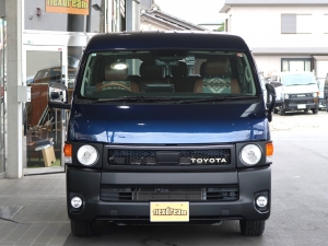 ハイエースワゴン希少ダークブルー　丸目フェイス　FDベッドキット