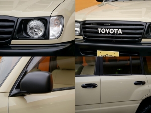 ランクル１００丸目フェイス換装