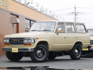 ランクル６０オートマ車　ベージュ　角目　ロールーフ　ノーマル車高