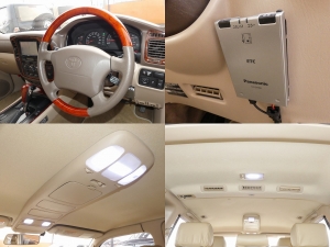 ランクル１００スーパーチャージャー　22インチホイール　ナビ