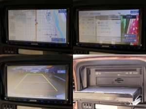 ランクル１００スーパーチャージャー　22インチホイール　ナビ