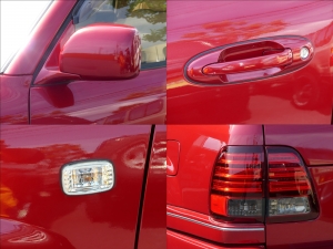 ランクル１００LX570仕様22インチ　LX仕様LEDテールなどカスタム済み　