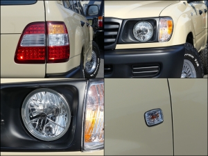 ランクル１００ランクル100　丸目　フレックスドリームFD-classic