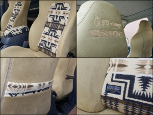 ランクル８０丸目換装FD-classic　ペンドルトンコラボBRIDEシート