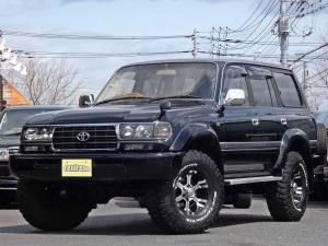 ランクル８０ランクル80　ブラックカスタム済み車　ＭＫＷアルミ