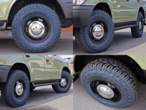 ランクルプラドアウトドア　キャンプ　車中泊　丸目　プラド　