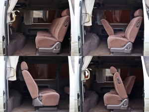 ハイエース100系アウトドア　キャンプ　車中泊　バンライフ　１BOX　ベッド　キャンピングカー