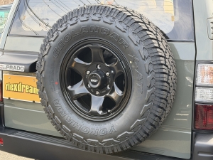 ランクルプラドキャンプ　車中泊　丸目フェイス