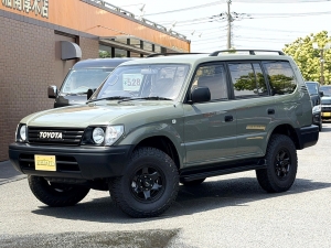 ランクルプラドキャンプ　車中泊　丸目フェイス