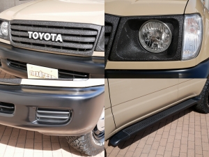 ランクル１００丸目フェイス　ARBフラットラック