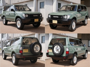 ランクルプラド新色デザートグリーン　丸目フェイス　ペンドルトン