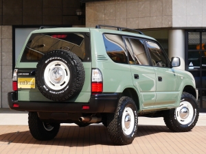 ランクルプラド新色デザートグリーン　丸目フェイス　ペンドルトン
