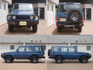ランクル７０NEWペイント　アルルブルー　ARBバンパー