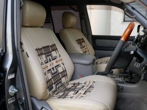 ランクル１００中期5速AT　LINE-Xコンプリート　PENDLETONシートカバー