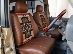ランクルプラドFD-classic　PENDLETONシート　4ナンバー