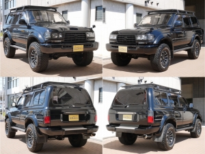 ランクル８０ALL-BLACKコンプリート　ARBフラットラック　フルセグSDナビ