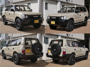 ランクルプラドFD-classic　TOYOTAロゴグリル　フラットシート