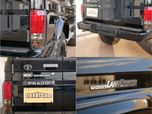 ランクルプラドリフトUP　メッキTOYOTAロゴグリル