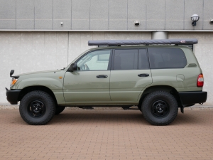 ランクル１００丸目フェイス　ARBルーフラック　PENDLETON