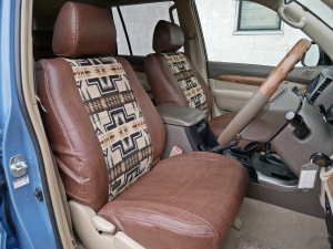 ランクルプラド120系丸目フェイス　PENDLETONシートカバー