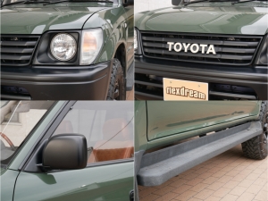 ランクルプラド95系FD-classic　丸目フェイス　コーデュロイシートカバー