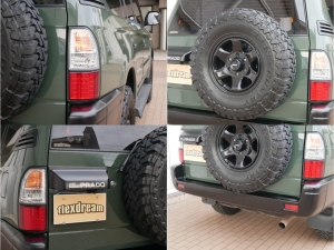 ランクルプラド95系FD-classic　丸目フェイス　コーデュロイシートカバー