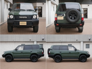 ランクルプラド95系FD-classic　丸目フェイス　コーデュロイシートカバー