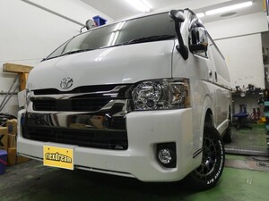 ハイエースＶアウトドア　キャンプ　ワイドバン四駆
