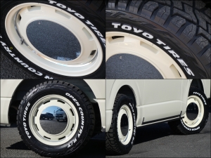 ハイエースバン特注色ライトイエロー　ベッドキット　レトロスタイルカバー