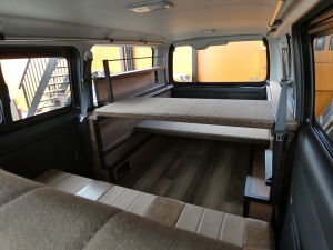 ハイエースバン新車アウトレットflexdreamライトキャンピングカー　VANLIFE　バンライフ