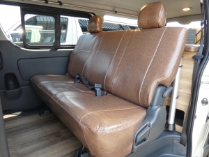 ハイエースバン新車アウトレットハイエースバンS-GL特別注文色　flexdreamライトキャンピングカー